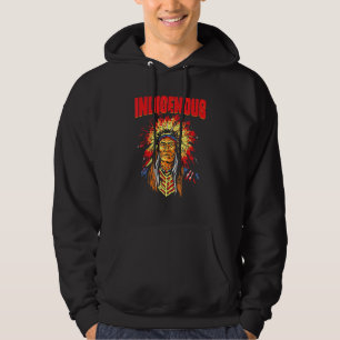 Sudadera Sangre de Mano Roja Indígena Nativa Americana T