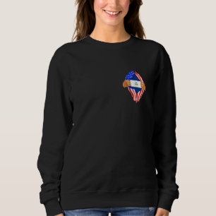 Sudadera Sangre Nicaragüense Dentro de Mí Bandera de Nica