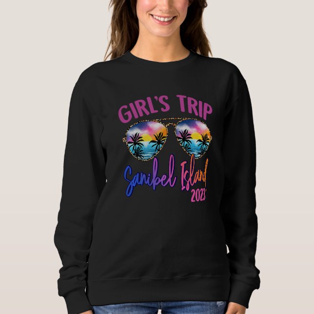 Sudadera Sanibel Island 2023 Girls Trip Sunglasses Summer G (Anverso)