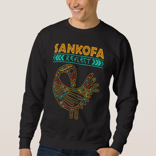 Sudadera Sankofa Black History Afro African Pride Men Women (Anverso)