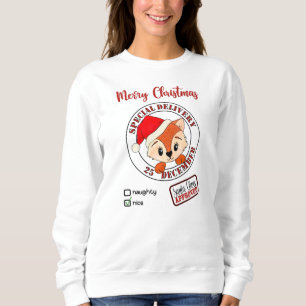 Sudadera *~* Santa aprueba entrega especial Naughty Nice