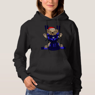 Sudadera Santa Baby Pug Divertido Perro Cute Mamá Papá Navi