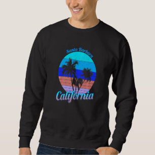 Sudadera Santa Bárbara California Palmas Retro Playa Verano