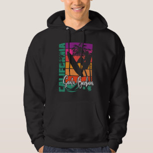 Sudadera Santa Barbara California Retro Sunset Beach Surf S
