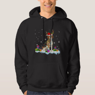 Sudadera Santa Beagle Funny ilumina a Santa Reindeer Dog Lo