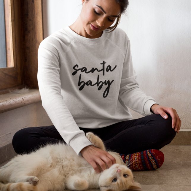 Sudadera Santa Bebé | Navidades Moderno Minimalista (Subido por el creador)