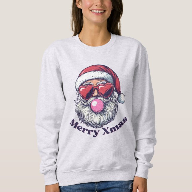 Sudadera Santa Bubble Gum Feo Merry Xmas (Anverso)