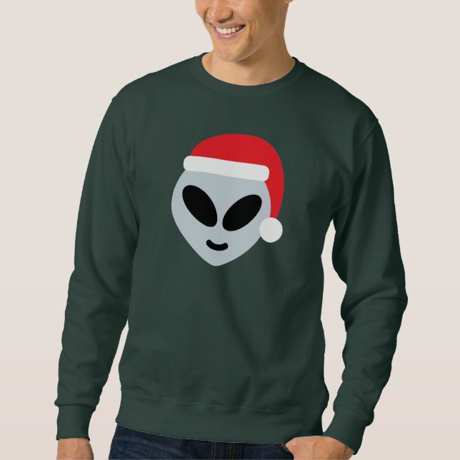 Sudadera santa claus alien emoji (Anverso)
