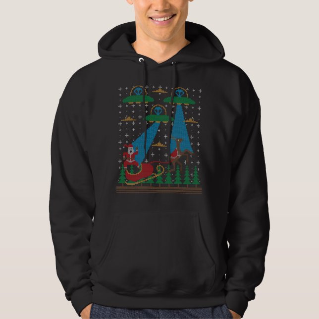 Sudadera Santa Claus Alien invade el espacio OVO Fea Christ (Anverso)
