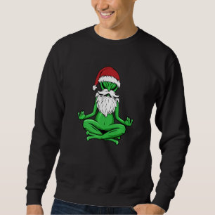 Sudadera Santa Claus alienígena Yoga Meditación