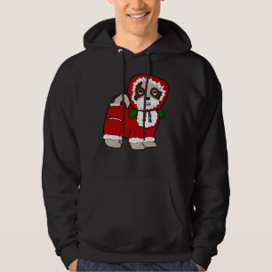 Sudadera Santa Claus Coat Shih Tzu Maltese (Rojo)