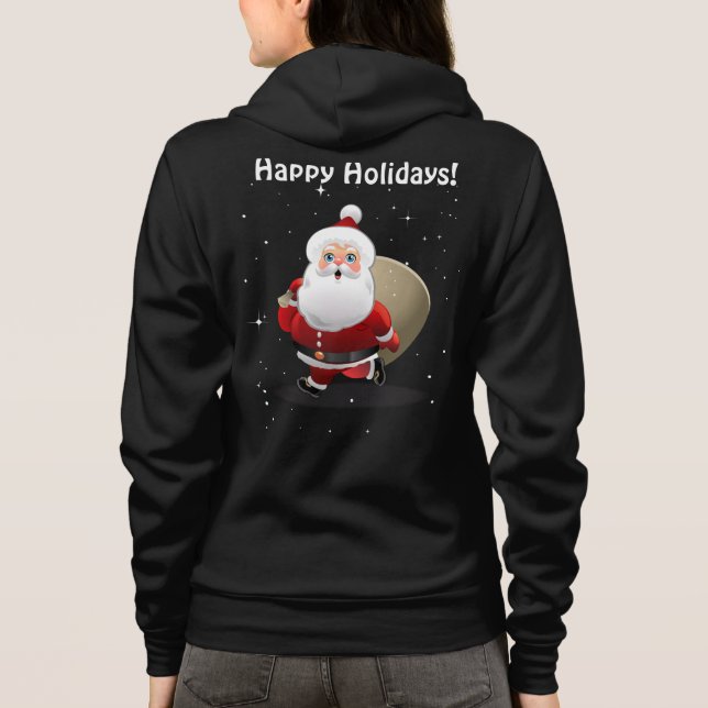 Sudadera Santa Claus Con Un Baño Lleno De Regalos (Reverso)