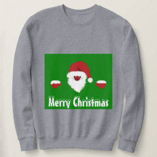 Sudadera Santa Claus dice feliz Navidad