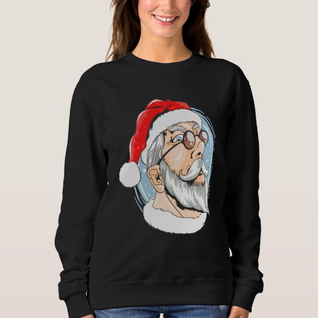 Sudadera Santa Claus face Christmas costumes for celebrants (Anverso)