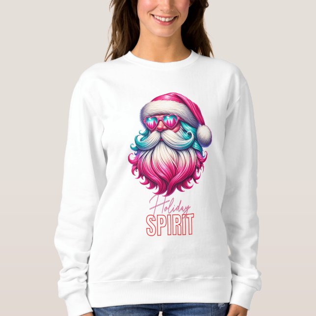 Sudadera Santa Claus festivo (Anverso)