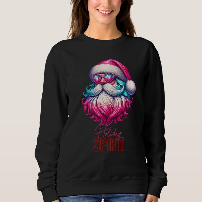 Sudadera Santa Claus festivo (Anverso)