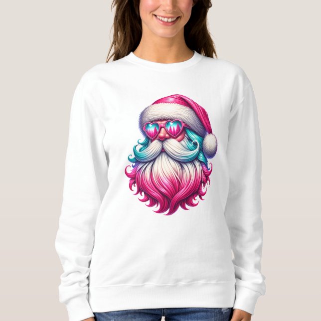 Sudadera Santa Claus festivo (Anverso)