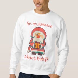 Sudadera Santa Claus Ho, Ho, Pixelart, Pixel Art 
