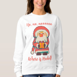 Sudadera Santa  Claus Ho, Ho, Pixelart, Pixel Art 