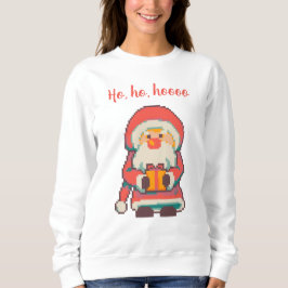 Sudadera Santa, Claus Ho, Ho, Pixelart, Pixel Art 