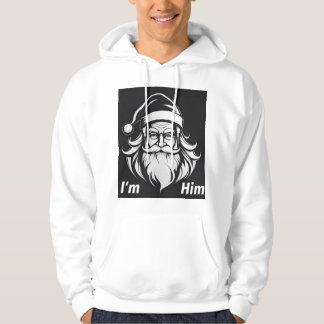 Sudadera Santa Claus I'm Him Print Novelty