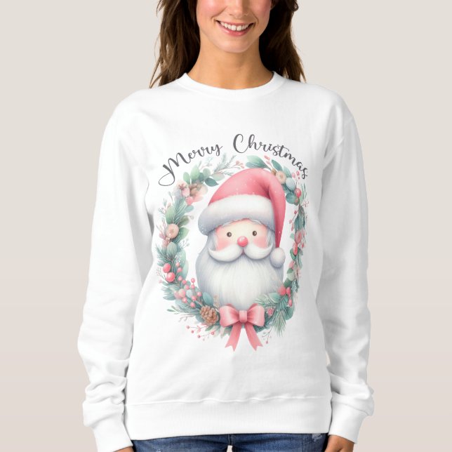 Sudadera Santa Claus Merry Christmas Sweatshirt (Anverso)