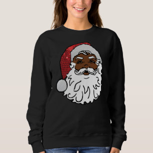 Sudadera santa claus negro secuenciado