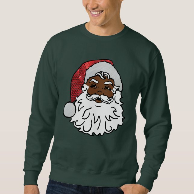 Sudadera santa claus negro secuenciado (Anverso)