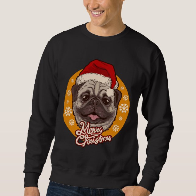 Sudadera Santa claus pug Essential T-Shirt 802 (Anverso)
