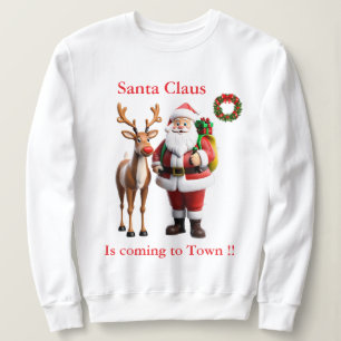 Sudadera Santa Claus Rudolf, el reno de nariz roja