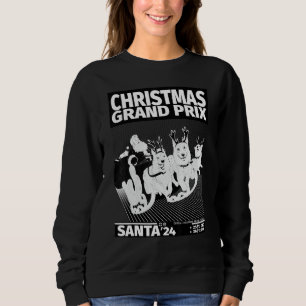 Sudadera Santa Claus Sleigh Carreras Retro Xmas Motor Sport
