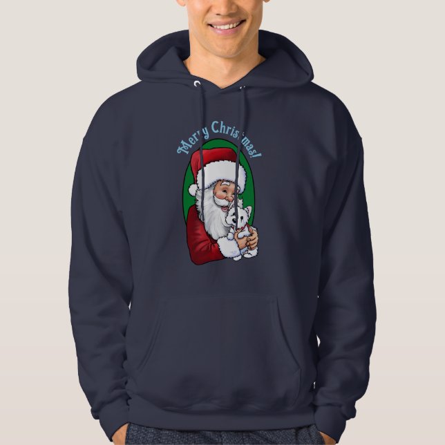 Sudadera Santa con Westie  (Anverso)
