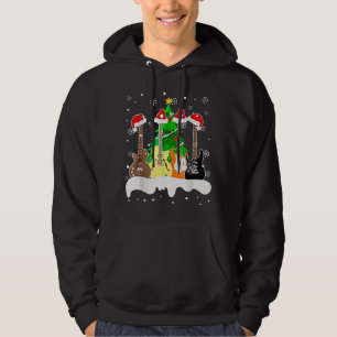 Sudadera Santa de Guitarra Nieve Árbol de Navidad Para Aman
