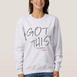 Sudadera Santa Divertido Mujeres Se Preocupa Por Esto