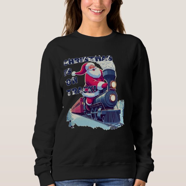 Sudadera Santa en un tren (Anverso)