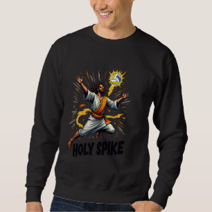 Sudadera Santa Espiga divertido voleibol meme cristiano Jes