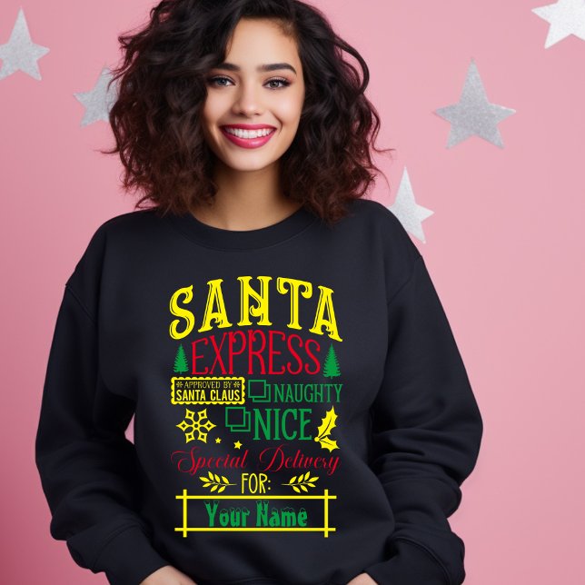 Sudadera Santa Express aprobada por Santa Claus para usted (Subido por el creador)