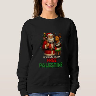Sudadera Santa for Palestine – Christmas Peace