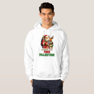 Sudadera Santa for Palestine – Christmas Peace