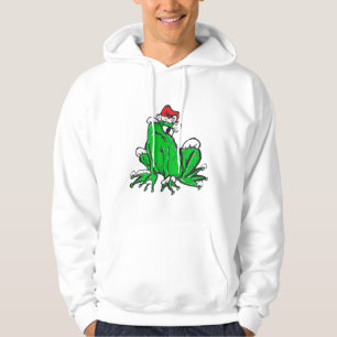 Sudadera Santa Frog Personalizado Merry X-Mas Hoodie
