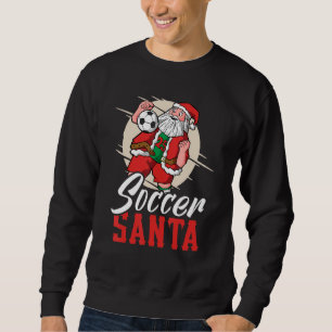 Sudadera Santa futbolista con el Santa Claus mientras juega
