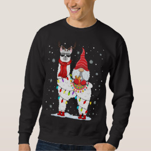 Sudadera Santa Gnomes viaja a la luz de Navidades de renos