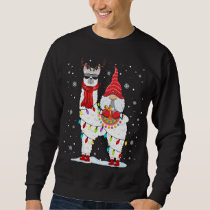 Sudadera Santa Gnomes viaja a la luz de Navidades de renos 