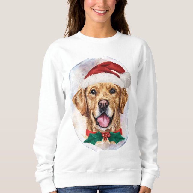 Sudadera Santa Golden Retriever Navidad (Anverso)