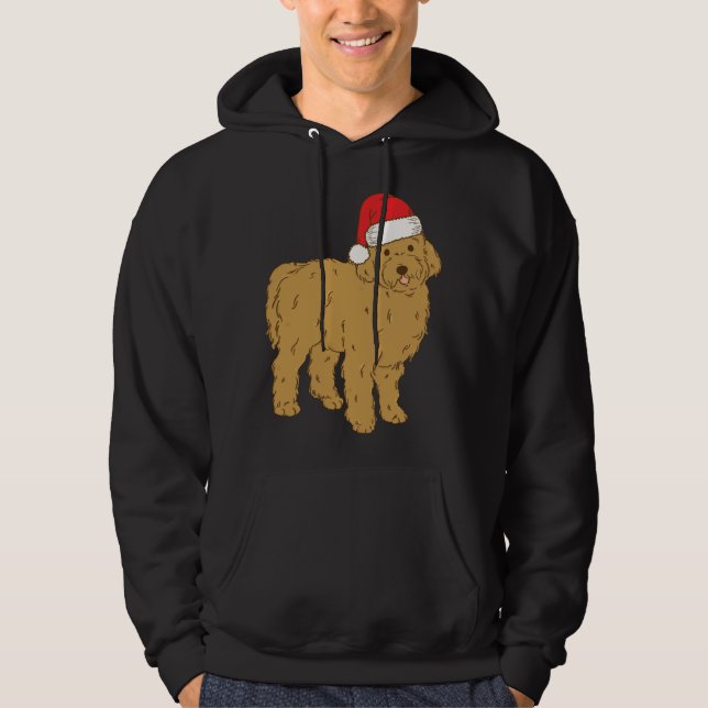 Sudadera Santa Goldendoodle Navidades de invierno Perro Mam (Anverso)