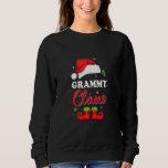 Sudadera Santa Grammy Claus Matching Family Pajamas Christm<br><div class="desc">Santa Grammy Claus Navidades de pijamas familiares coincidentes</div>