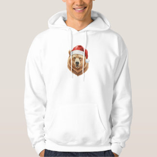 Sudadera Santa Grizzly Bear Christmas Holiday Animal