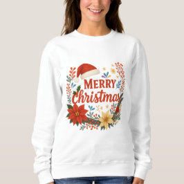 Sudadera Santa Hat Merry Christmas Sweatshirt