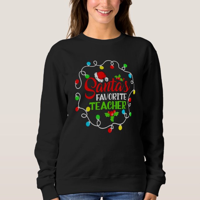 Sudadera Santa Hat Navidades de profesores favoritos (Anverso)
