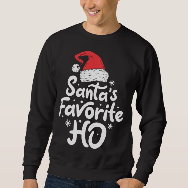 Sudadera Santa Hat Navidades favoritos de Ho Funny (Anverso)